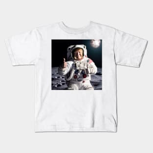 Trump on Moon Kids T-Shirt